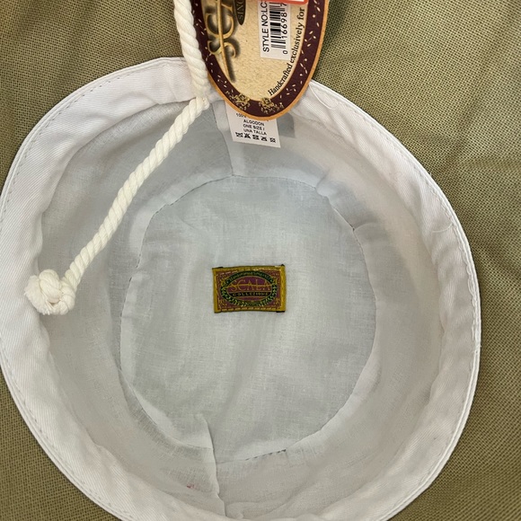 Scala Big Brim Hat in Chino with Red Poppy - Picture 4 of 6